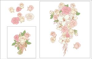 おかざわ (okazawa)さんの転写紙の花束の絵柄に色を塗って下さい。への提案