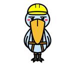 りふらん (rifran)さんのハシビロコウ（鳥）のキャラクターデザインへの提案