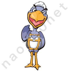 石橋直人 (nao840net)さんのハシビロコウ（鳥）のキャラクターデザインへの提案