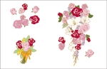 YOKO (Horry_violet)さんの転写紙の花束の絵柄に色を塗って下さい。への提案