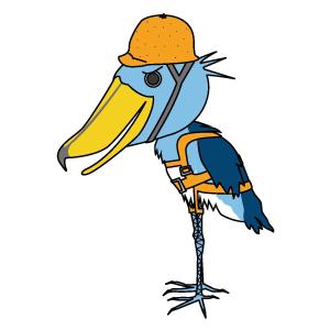 タケウチ (takeuchi_8)さんのハシビロコウ（鳥）のキャラクターデザインへの提案