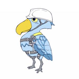 ああす (asteroidbelt)さんのハシビロコウ（鳥）のキャラクターデザインへの提案