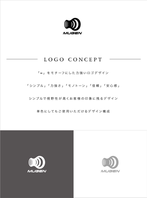hiradate (hiradate)さんのスポーツサプリメントの新ブランド「MUGEN」のロゴ製作への提案