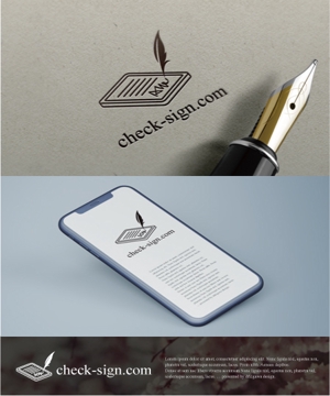 drkigawa (drkigawa)さんの電子契約書と電子署名（サイン）による商談支援アプリのロゴデザインへの提案