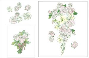 kkstyle (kkstyle)さんの転写紙の花束の絵柄に色を塗って下さい。への提案