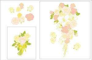 tog_design (tog_design)さんの転写紙の花束の絵柄に色を塗って下さい。への提案