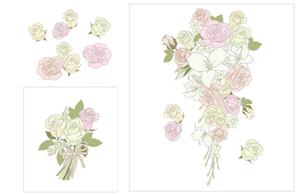 工房 ()さんの転写紙の花束の絵柄に色を塗って下さい。への提案