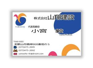 どすこい野乃 (dosukoitei)さんの建設会社の名刺デザイン作成への提案