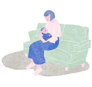 terashita (onokoukaki)さんの産前や産後のママさんケア専門整体院のイメージイラストへの提案