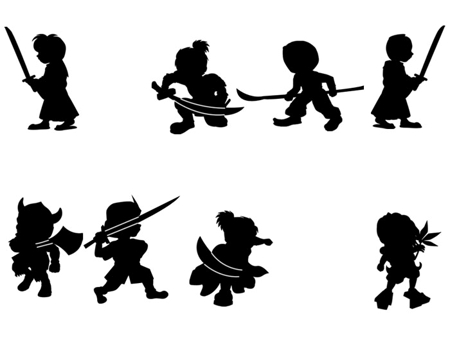 Hirohiroさんの事例 実績 提案 武士10人集団が立っているキャラクターイラスト はじめまして イラス クラウドソーシング ランサーズ