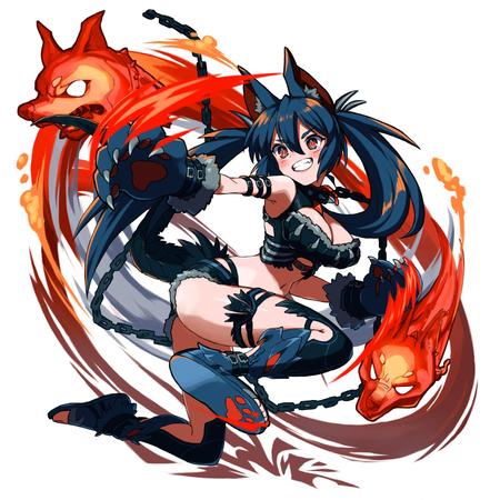 SAHARA (SAHARA1127)さんのゲームに登場する「ケモノ耳をつけた女の子」のイラストへの提案