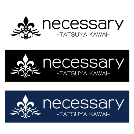 BEAR'S DESIGN (it-bear)さんの「necessary -TATSUYA KAWAI-」のロゴ作成への提案