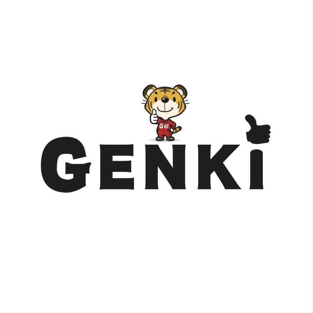 株式会社　「元機」　「 GENKI 」　のロゴ作成