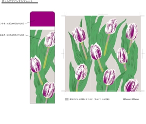 いとうふき (itofuki110)さんの 40代~60代女性向けの「ミニサイズステンレスボトル」のお花のデザイン作成依頼への提案