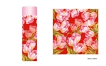 鶴亀工房 (turukame66)さんの 40代~60代女性向けの「ミニサイズステンレスボトル」のお花のデザイン作成依頼への提案