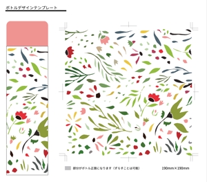 kikujiro (kiku211)さんの 40代~60代女性向けの「ミニサイズステンレスボトル」のお花のデザイン作成依頼への提案