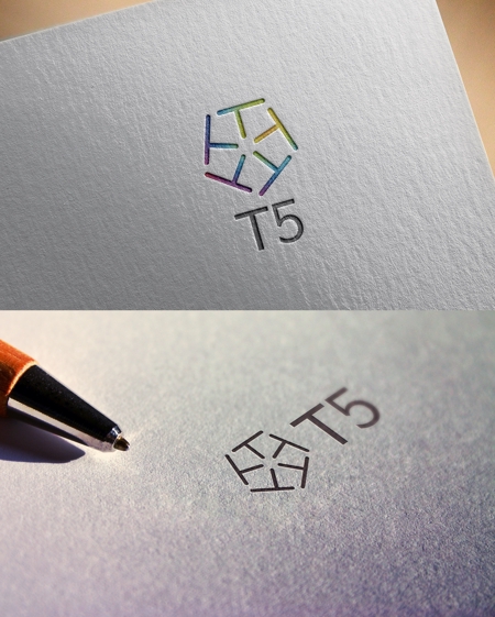 D.R DESIGN (Nakamura__)さんのコンサルタント組織　T５(ティーファイブ)のチームロゴへの提案