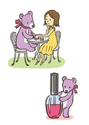 こまつちひろ (koma_chihi)さんの熊のキャラクターデザインへの提案