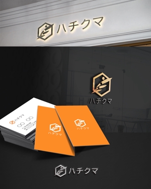 D.R DESIGN (Nakamura__)さんの企業ロゴ「ハチクマ」のロゴ作成への提案