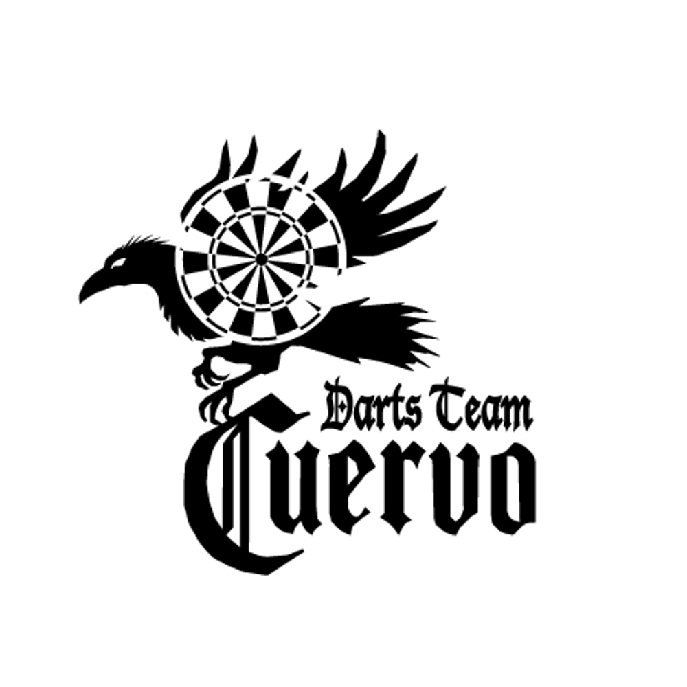 「Darts Team 『Cuervo』」のロゴ作成