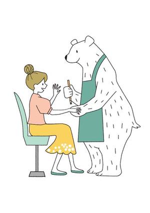 リサ智子 (nia28)さんの熊のキャラクターデザインへの提案