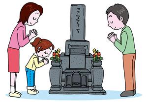 前野コトブキ (m-kotobuki)さんの《採用されたら次回10万〜の発注有り》お墓の営業冊子のカバー用「お花が供えてある墓石」のイラストへの提案
