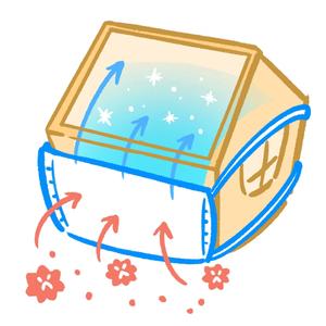 きなこもち（休止中） (monsteromochi)さんの『 マスクをする家 』のイラストへの提案