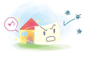 やちよ (yachiyo05)さんの『 マスクをする家 』のイラストへの提案