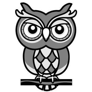 とろりんまま ()さんの会社名の「owl」フクロウのキャラクターデザインへの提案