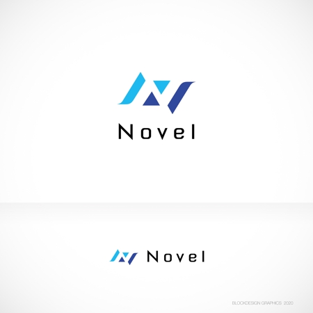 BLOCKDESIGN (blockdesign)さんのIT企業名刺での使用ロゴの制作になります。※ロゴ表記名称ですが"Novel"でお願いしますへの提案