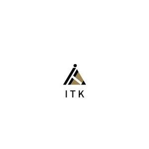 kohei (koheimax618)さんの白と黒と金の３色使い、ITKの３文字をベースにしたロゴ　への提案