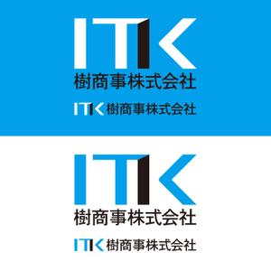 ロゴ研究所 (rogomaru)さんの白と黒と金の３色使い、ITKの３文字をベースにしたロゴ　への提案