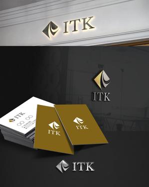 DR.DESIGN (Nakamura__)さんの白と黒と金の３色使い、ITKの３文字をベースにしたロゴ　への提案