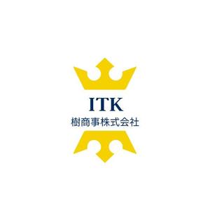 to0402to (to0402to)さんの白と黒と金の３色使い、ITKの３文字をベースにしたロゴ　への提案