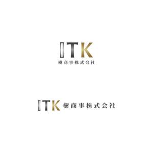 Yolozu (Yolozu)さんの白と黒と金の３色使い、ITKの３文字をベースにしたロゴ　への提案