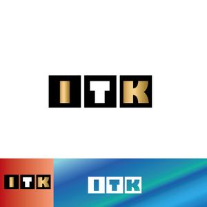 IandO (zen634)さんの白と黒と金の３色使い、ITKの３文字をベースにしたロゴ　への提案