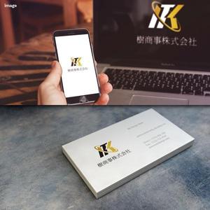 FUKU (FUKU)さんの白と黒と金の３色使い、ITKの３文字をベースにしたロゴ　への提案