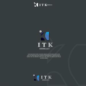 ligth (Serkyou)さんの白と黒と金の３色使い、ITKの３文字をベースにしたロゴ　への提案