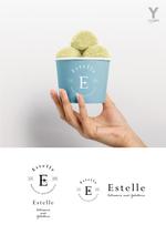 YDESIGN (yacodesign)さんのパティスリー、ジェラテリア「Estelle」のロゴへの提案