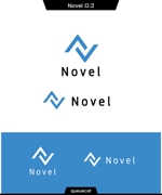 queuecat (queuecat)さんのIT企業名刺での使用ロゴの制作になります。※ロゴ表記名称ですが"Novel"でお願いしますへの提案