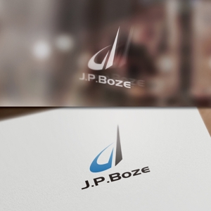 BKdesign (late_design)さんのスクールショップ男子学生服PB商品ロゴを将来イメージしている。店名ロゴ「J.P.Boze」をへの提案
