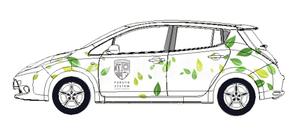 HMkobo (HMkobo)さんのデルハウスに展示する日産リーフのラッピングデザインへの提案