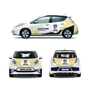 AMALGAM design (AMALGAM)さんのデルハウスに展示する日産リーフのラッピングデザインへの提案