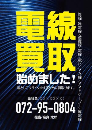 akakidesign (akakidesign)さんの新設プラントにて「配電線買取開始」のポスターへの提案