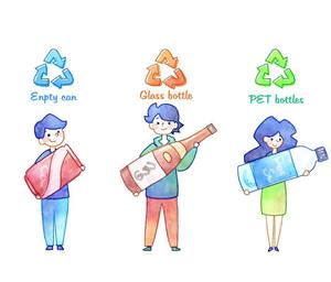なかえ (shrimptetu)さんのリサイクル業者のホームページへの掲載用イラストへの提案