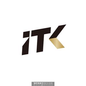 W DESIGN (WENNYDESIGN_TATSUYA)さんの白と黒と金の３色使い、ITKの３文字をベースにしたロゴ　への提案
