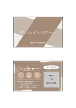 株式会社スタジオアイプ  (studio_aip)さんの美容系・飲食店系　ショップカード+クーポンのデザインへの提案