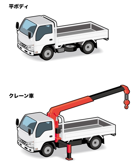 Aimworksさんの事例 実績 提案 自動車 トラック の形状別イラスト 初めまして 清水と申 クラウドソーシング ランサーズ