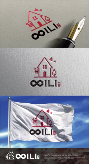 drkigawa (drkigawa)さんの民泊代行業の屋号「∞ILI（オオイリ）」のロゴへの提案
