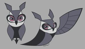 BlackPenguin (BlackPenguin)さんの会社名の「owl」フクロウのキャラクターデザインへの提案